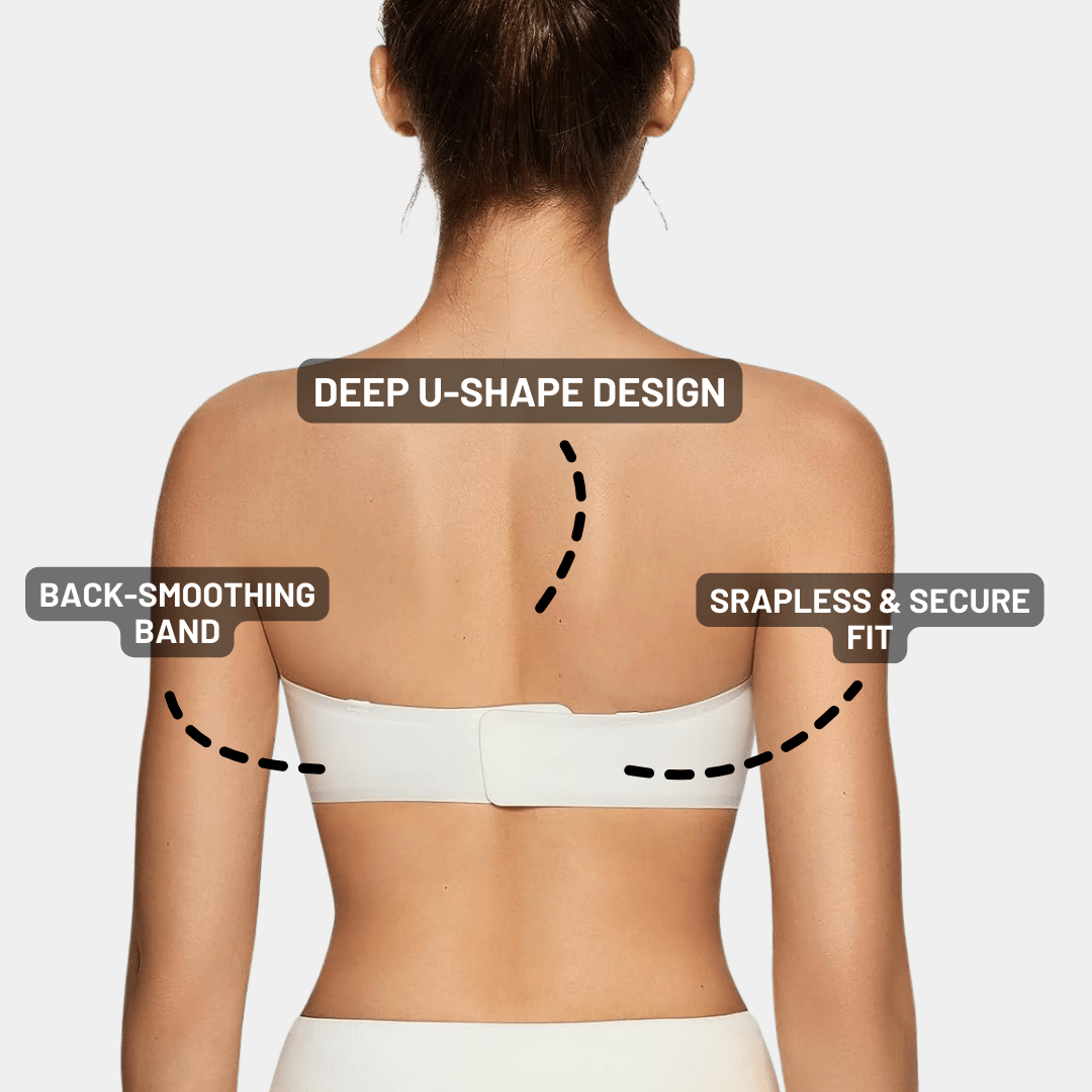 Avtagbar trådlös push-up-bh | Strapless och justerbar