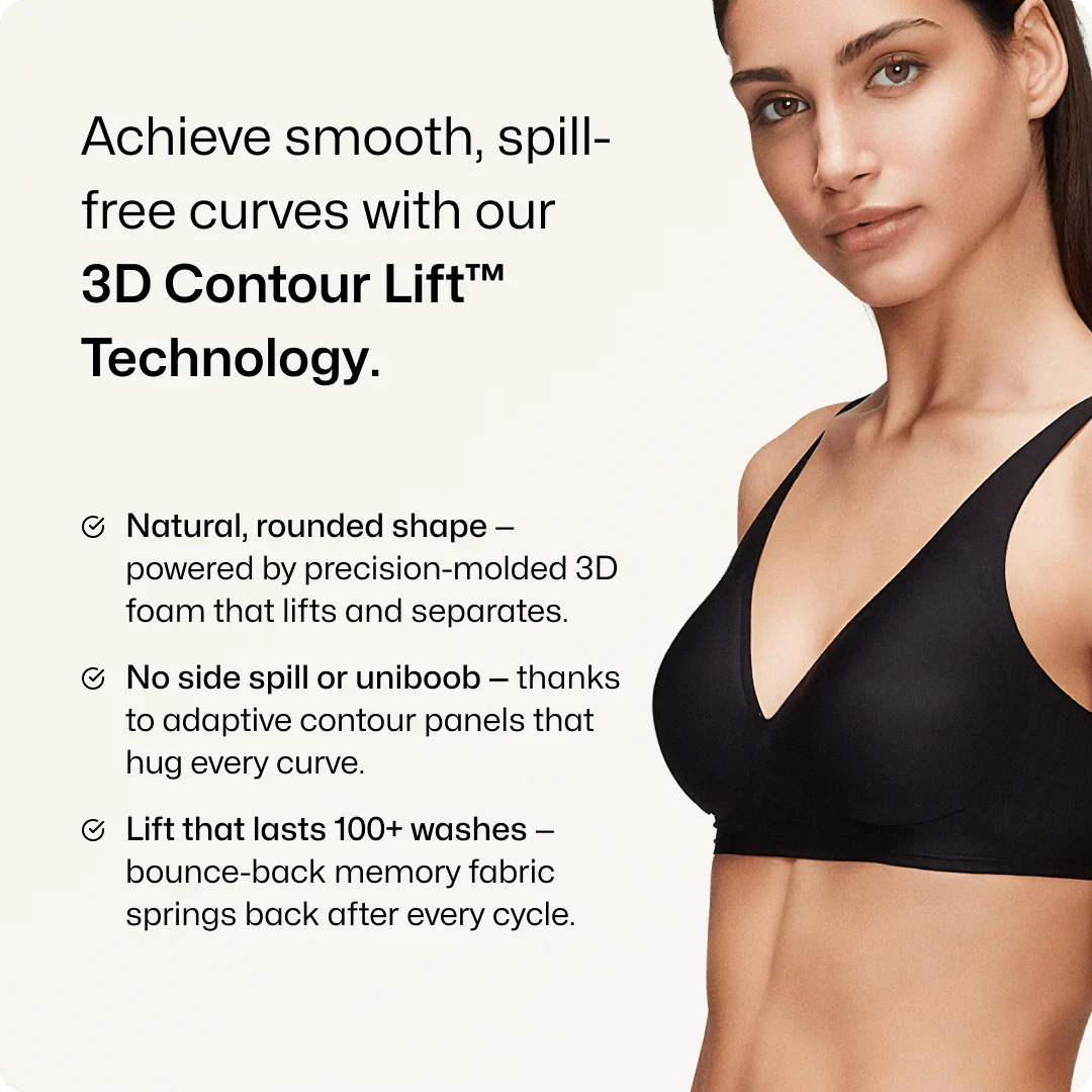 Trådlöst Deep V sömlöst dagligt BH