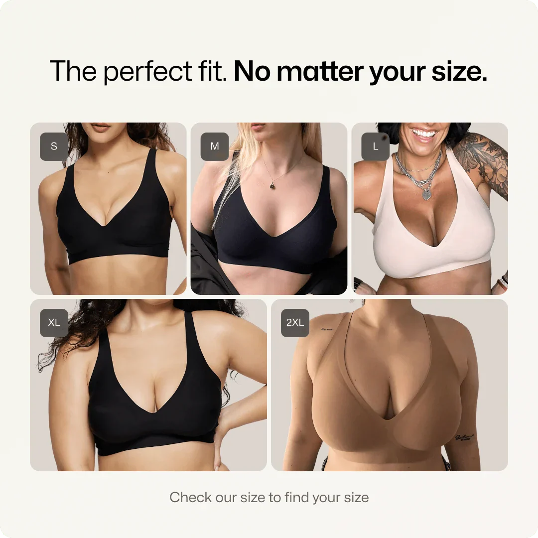 Trådlöst Deep V sömlöst dagligt BH