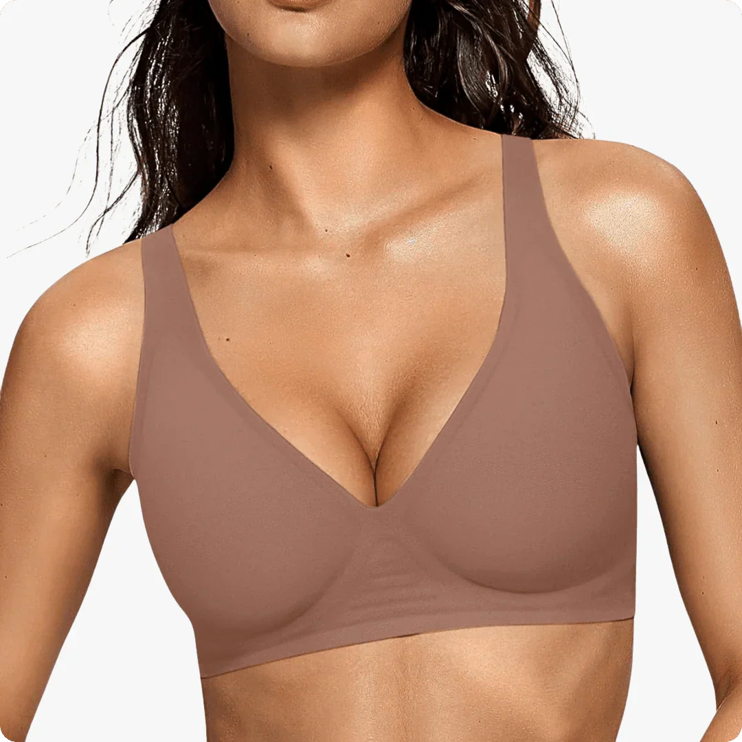 Trådlöst Deep V sömlöst dagligt BH