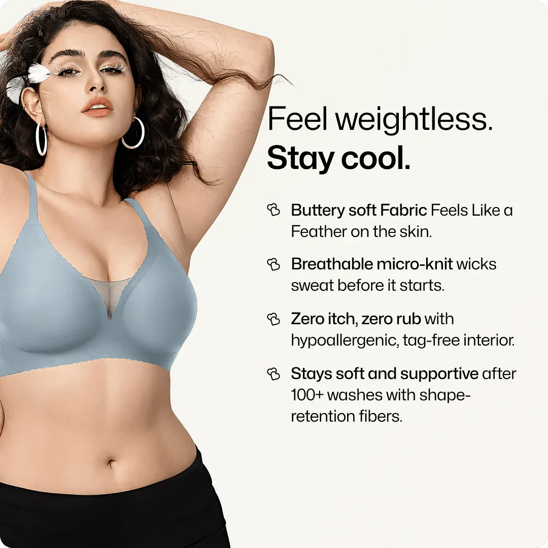 Trådlös djup V-ringad mesh push-up-bh