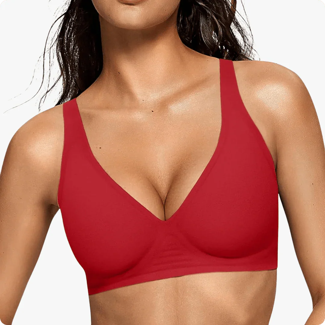 Trådlöst Deep V sömlöst dagligt BH