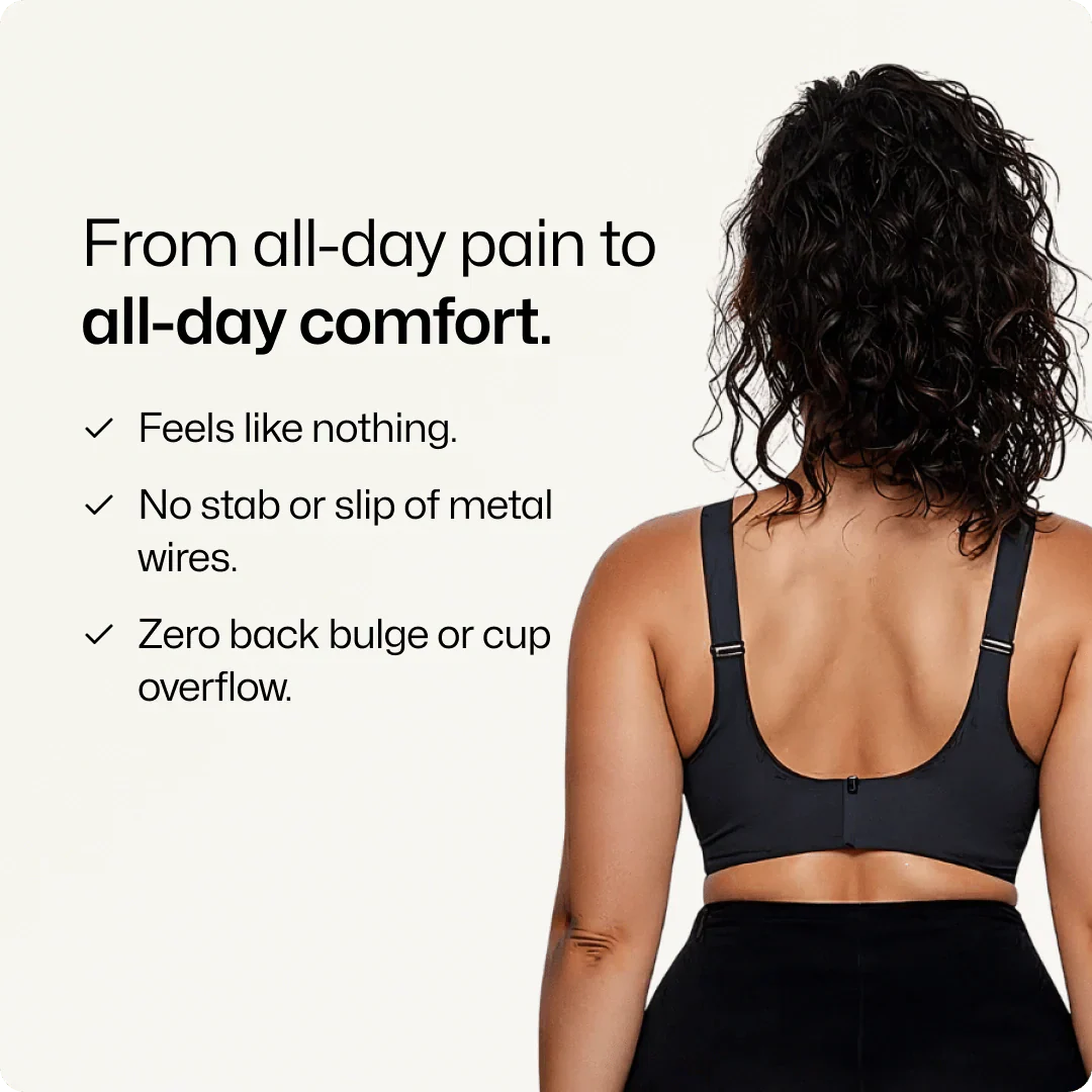 Trådlös vardaglig t-shirt-bh med justerbara axelband