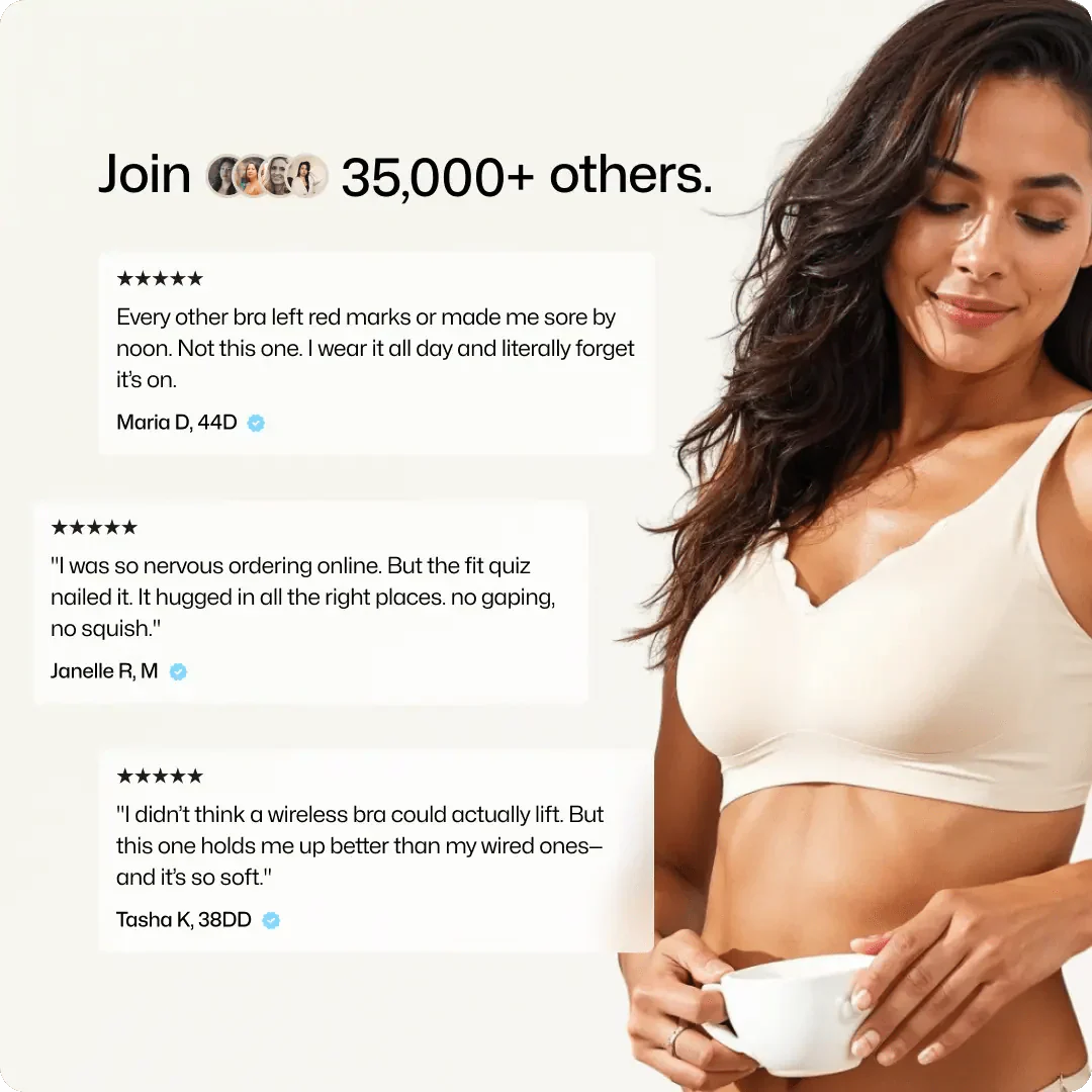 Trådlös scalloped halsringning push-up BH