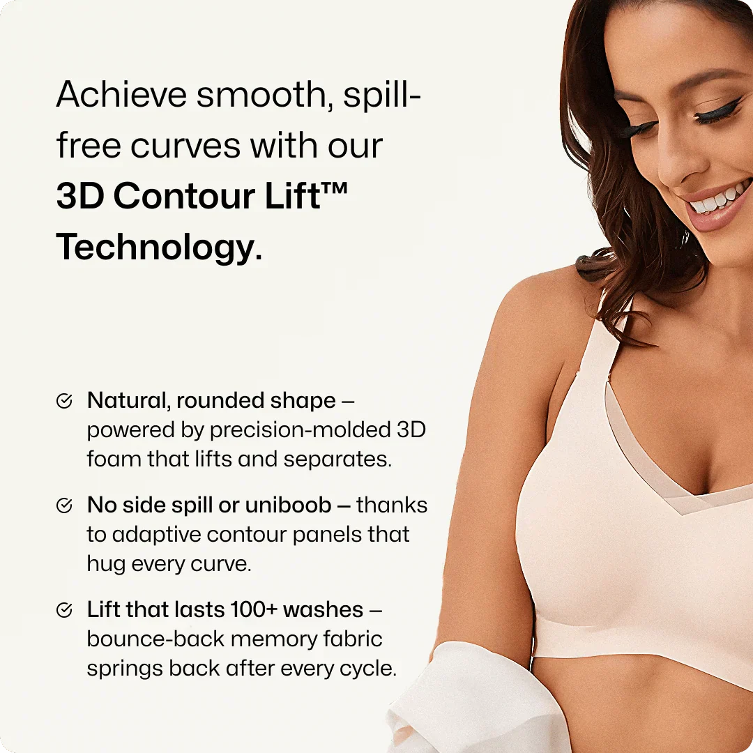 Trådlös V-Hals korsande nätstöds BH-bundle